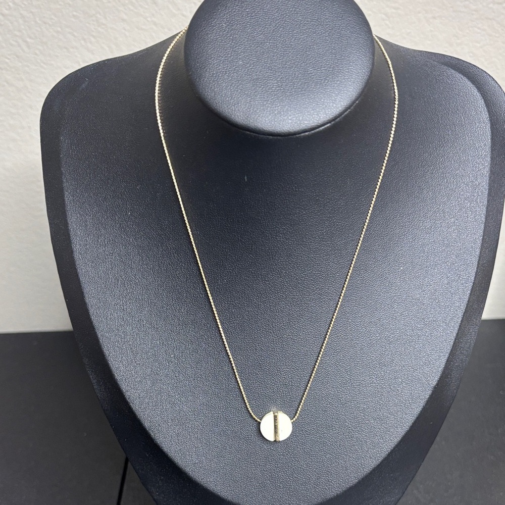 Dainty Gold Tone Geometric Necklace Minimalist